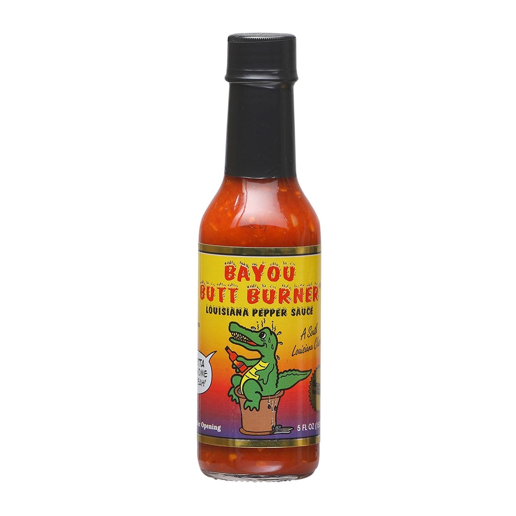 HongryHawg Bayou Butt Burner Louisiana Pepper Sauce classic cayenne table hot sauce 5 fl oz for gumbo, seafood, and Southern cooking.