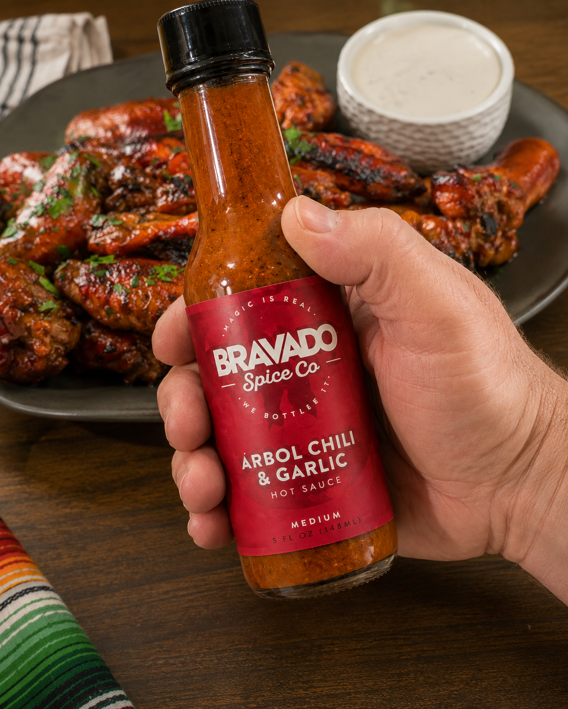 Bravado Spice Co. Árbol Chili & Garlic Hot Sauce