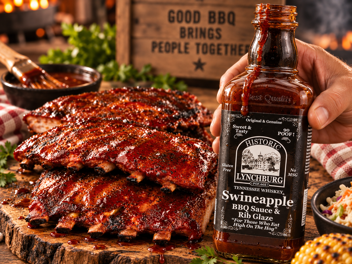 Historic Lynchburg Tennessee Whiskey Swineapple Rib Glaze & BBQ Sauce – 16 fl oz