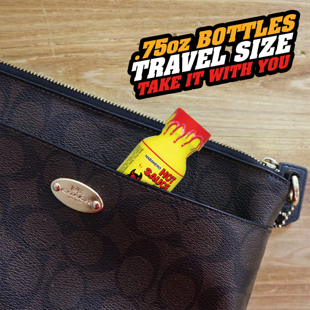 Ass Kickin' Hot Sauce From Hell Mini 0.75 fl. oz, featuring Habanero, shown in a manufacturer lifestyle setting
