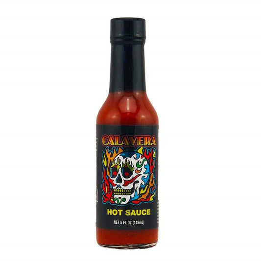 CaJohn’s Calavera Hot Sauce 5 fl oz (148 ml) super hot chile pepper sauce UPC 647293004935
