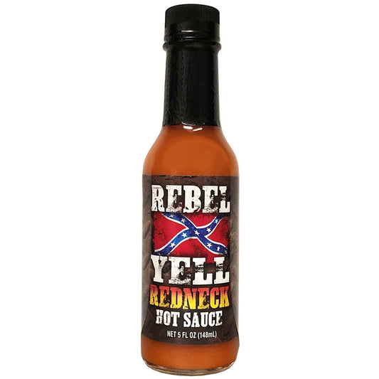 Rebel Yell Redneck Hot Sauce bottle image – 5 fl oz (148 ml) hot sauce – UPC 701705500139