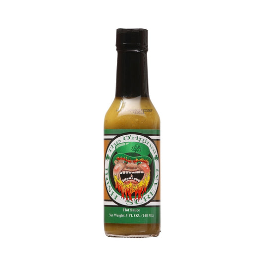 CaJohns The O’riginal Irish Scream Hot Sauce bottle image – 5 fl oz (148 ml) hot sauce – UPC 647293002986