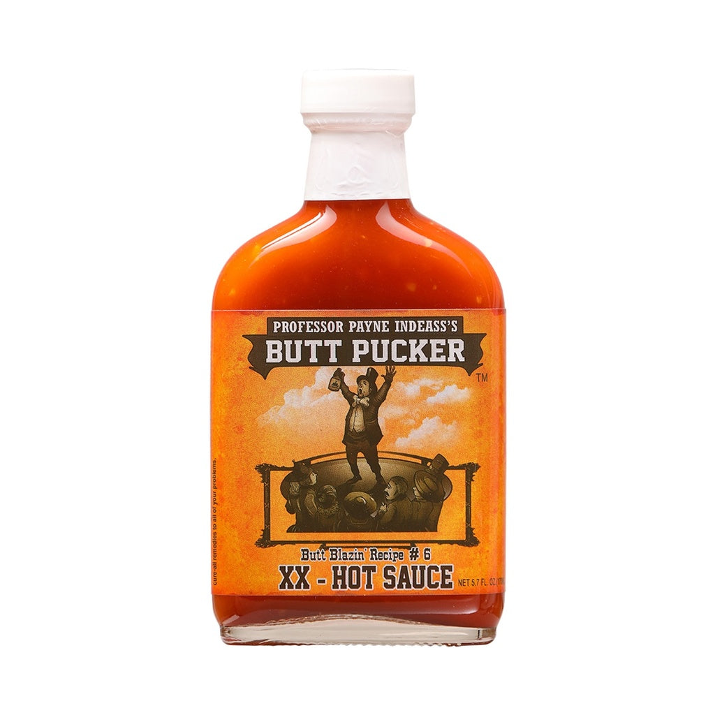 Butt Pucker XX Hot Sauce bottle 5.7 fl oz hot sauce 049746133252
