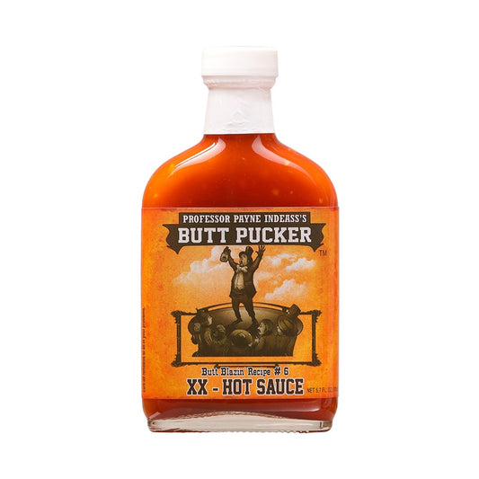 Butt Pucker XX Hot Sauce bottle 5.7 fl oz hot sauce 049746133252