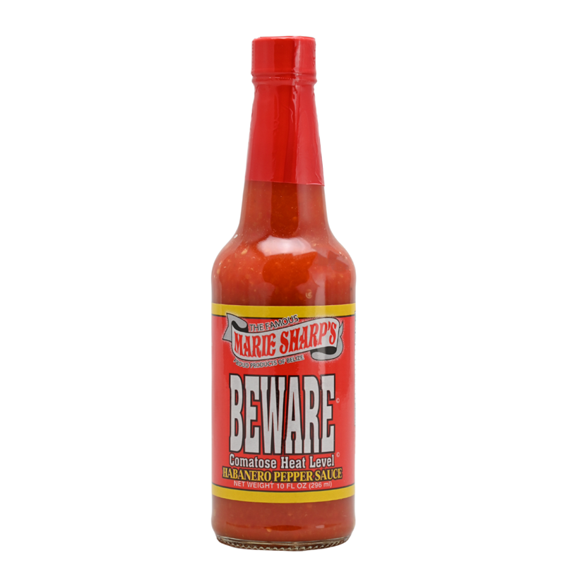 Marie Sharp's Beware Comatose Hot Sauce bottle 10 fl oz habanero hot sauce 025315351241