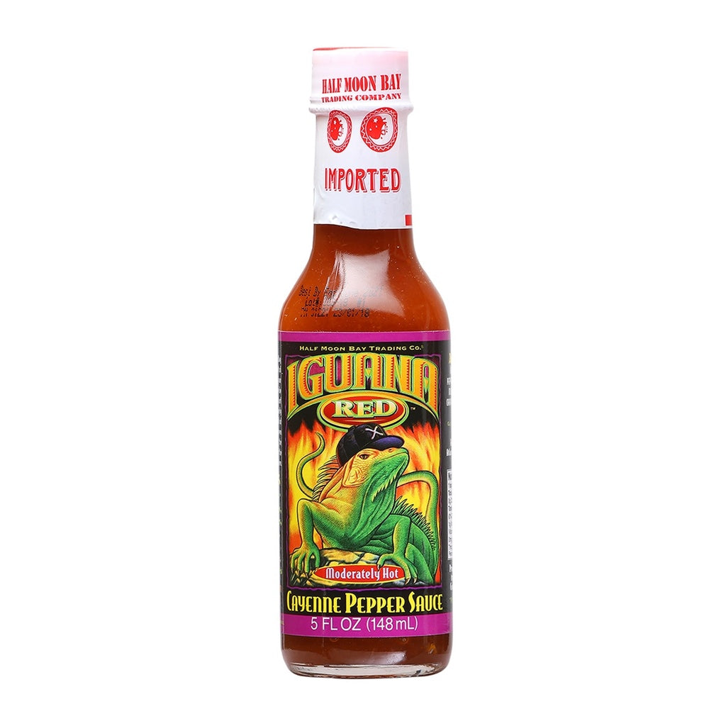 Iguana Red Cayenne Pepper Sauce bottle 5 fl oz cayenne hot sauce 751059900017