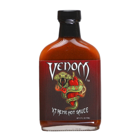 Venom Xtreme Hot Sauce bottle 5.7 fl oz extreme hot sauce 049746723156