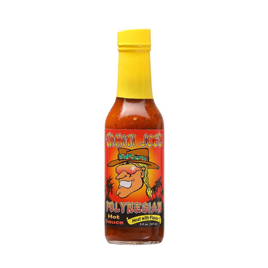 Tahiti Joe’s Polynesian Hot Sauce bottle 5 fl oz tropical hot sauce UPC 602234000018