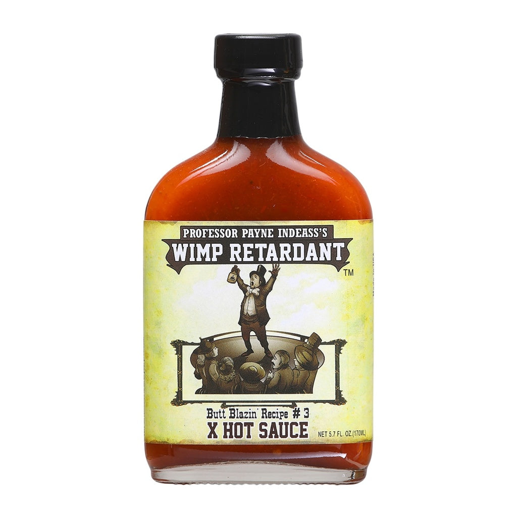 Wimp Retardant X-Hot Sauce bottle 5.7 fl oz habanero hot sauce 049746133221