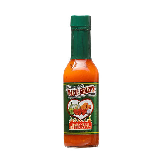 Marie Sharp's Mild Habanero Pepper Sauce hot sauce with select red habanero peppers and fresh carrots 5 oz (148 mL) delivering balanced Belizean heat.