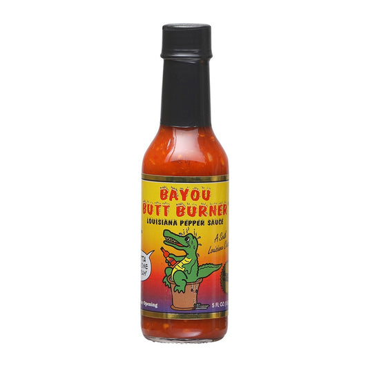 HongryHawg Bayou Butt Burner Louisiana Pepper Sauce classic cayenne table hot sauce 5 fl oz for gumbo, seafood, and Southern cooking.