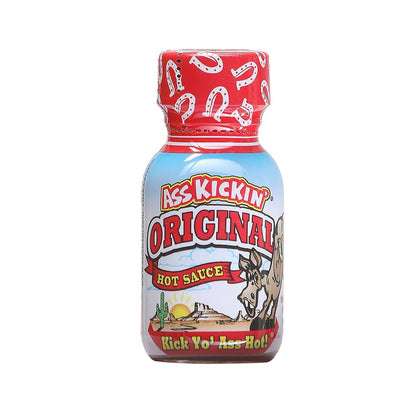 original hot sauce mini bottle Ass Kickin hot sauce 3/4 oz travel size habanero serrano pepper sauce