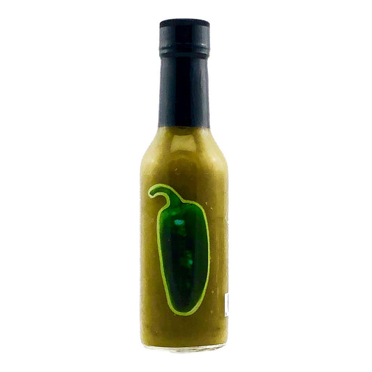 CaJohns Select Jalapeño Puree 5 fl oz bottle with smooth green pepper puree and fresh jalapeno mash UPC 647293004089