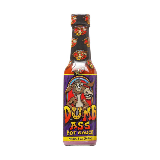 Ass Kickin’ DUMB ASS Habanero Hot Sauce 5 fl oz bottle extreme habanero and capsicum extract hot sauce UPC 089382114147
