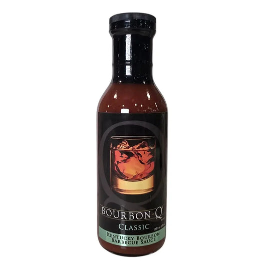 BourbonQ Classic BBQ Sauce 12.7 fl oz Kentucky bourbon barbecue sauce bottle