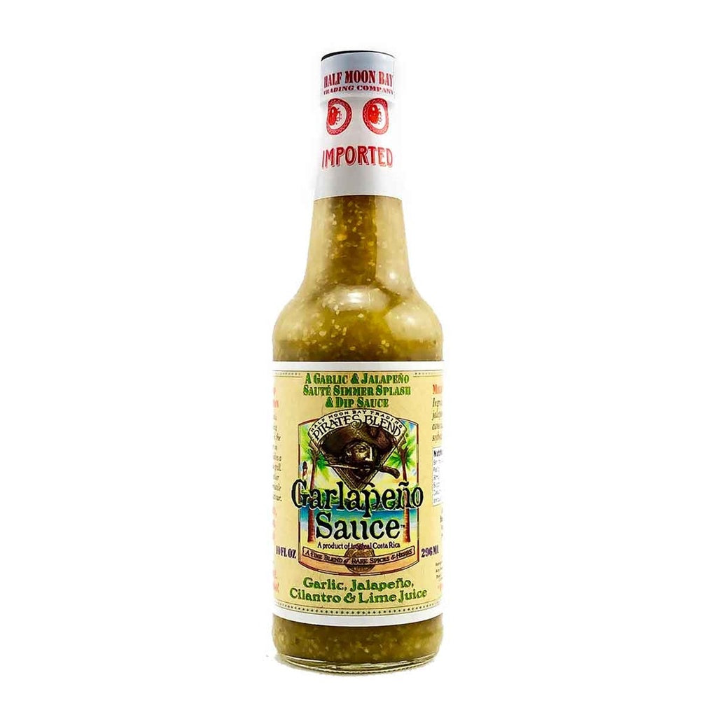 Pirates Blend Garlapeño Sauce 12 fl oz garlic jalapeno sauce bottle UPC 751059900758
