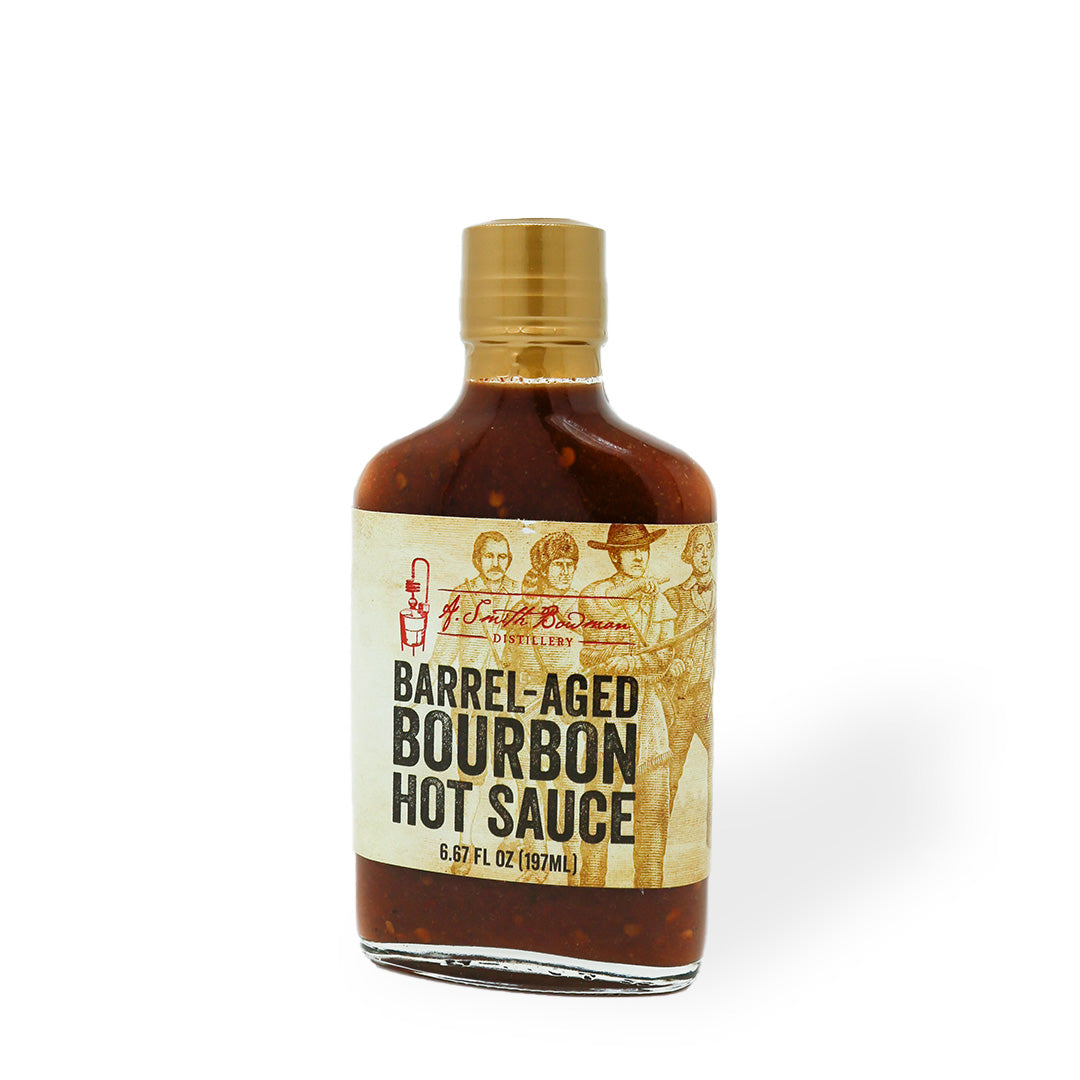 A. Smith Bowman Distillery Barrel-Aged Bourbon Hot Sauce, featuring Chipotle, shown in an alternate high-resolution manufacturer product view