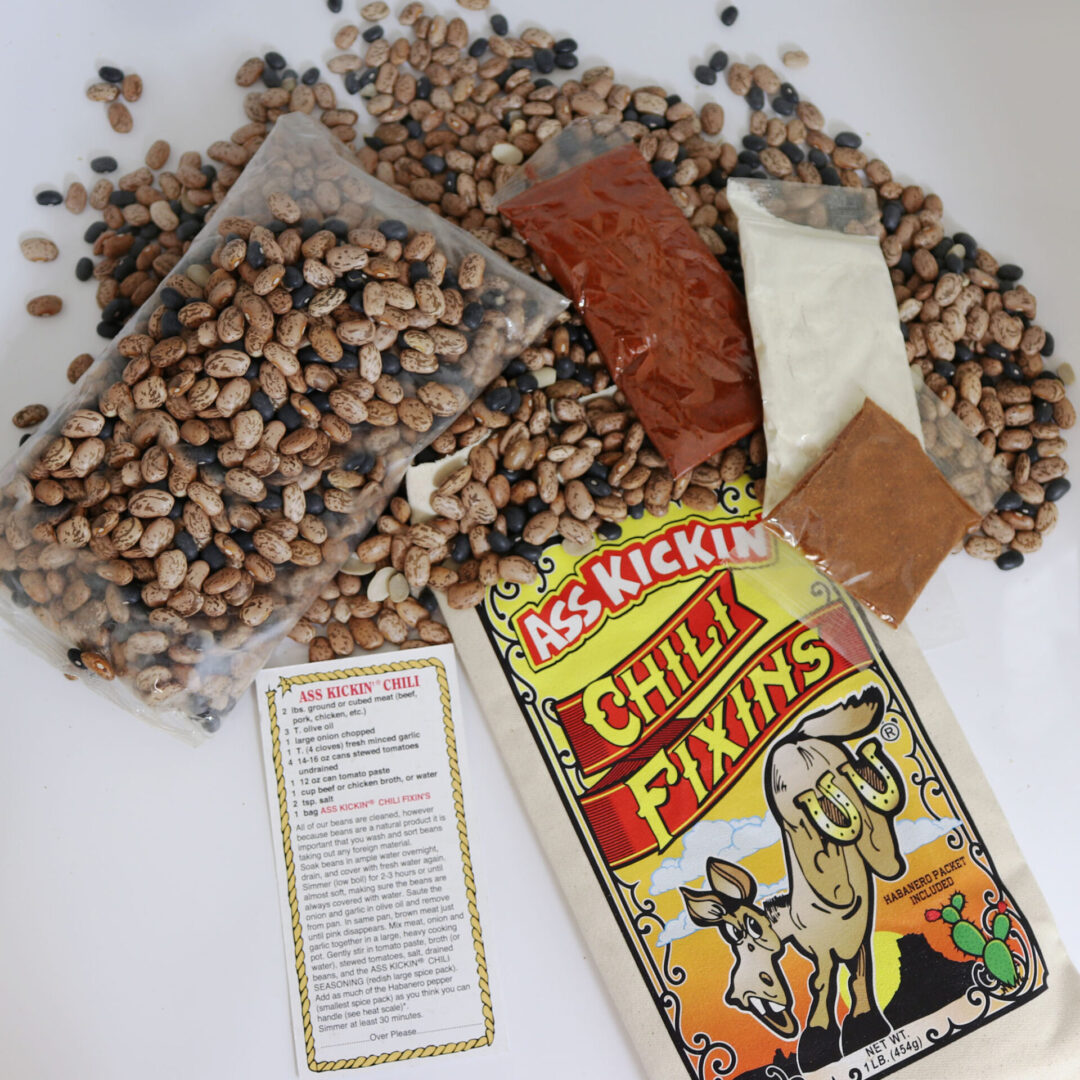 Ass Kickin' Chili Fixin's, featuring Habanero, shown in a manufacturer lifestyle setting