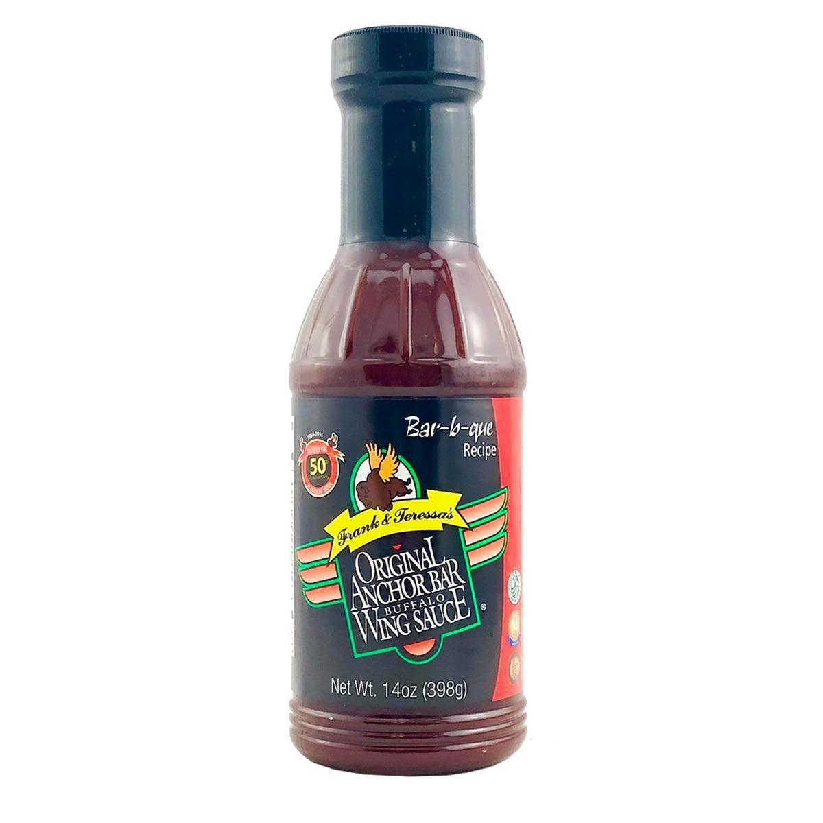  Anchor Bar Honey Barbecue Buffalo Wing Sauce: The perfect blend of sweetness and spice. Get ready for a saucy BBQ experience! Made with tomato puree, honey, cayenne pepper sauce, and a special blend of spices. Heat rating: 5. Available in a 12 oz bottle. UPC: 786278125002. Shop now at PepperHotSpot.com.