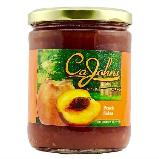 DISCONTINUED: CaJohns Gourmet Peach Salsa