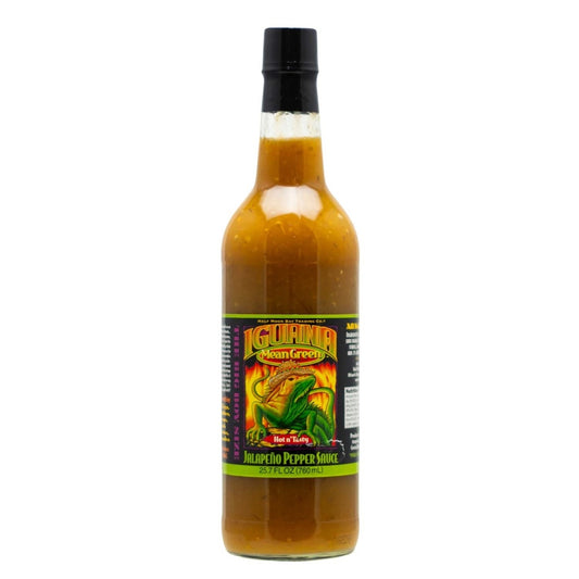 Iguana Mean Green Jalapeño Pepper Sauce 25.7 oz.
