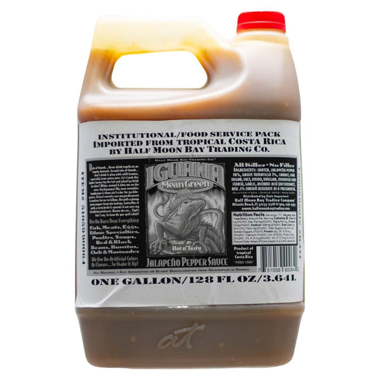 Iguana Mean Green Jalapeño Pepper Sauce Gallon