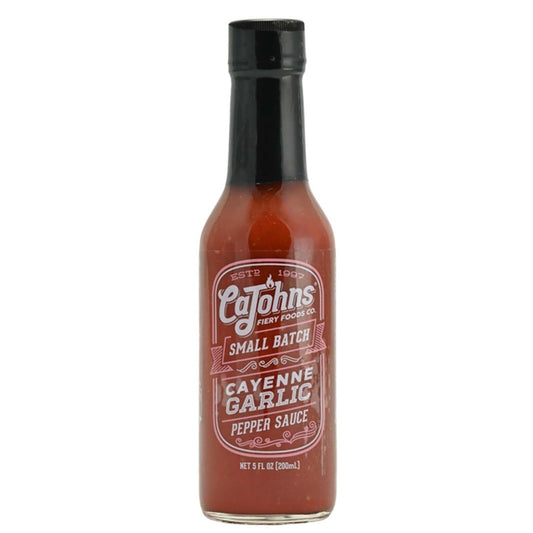 CaJohns Small Batch Cayenne Garlic Pepper Sauce